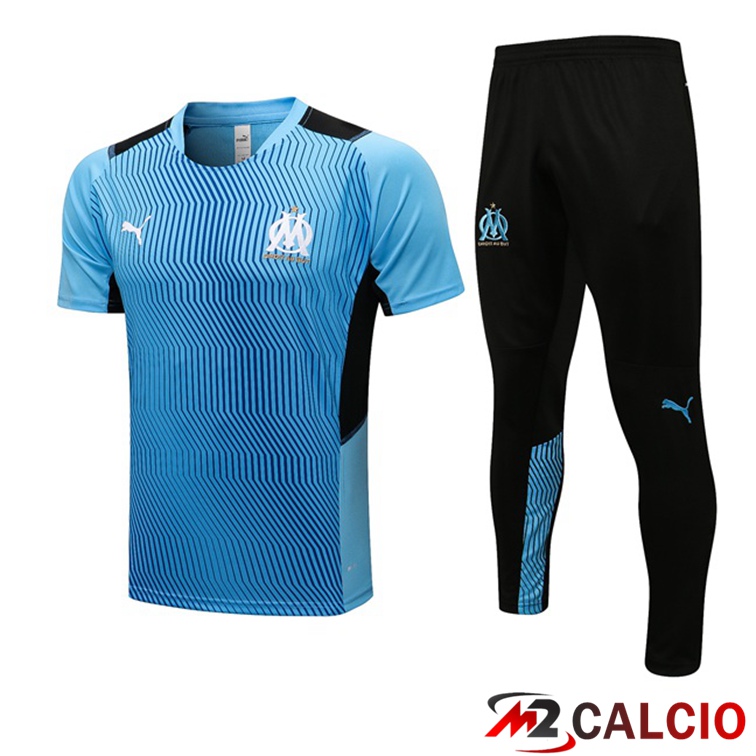 Maglia Allenamento Marsiglia OM + Pantaloni Blu 2021/2022