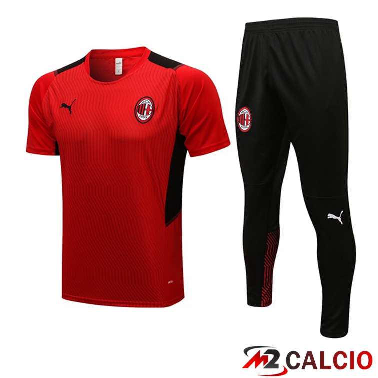 Maglia Allenamento AC Milan + Pantaloni Rosso 2021/2022