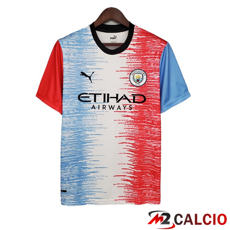 Maglia Allenamento Manchester City Blu Bianco Rosso 2021/2022