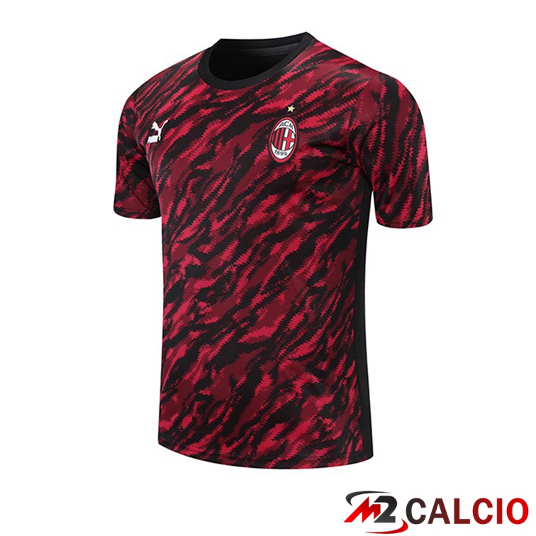 Maglia Allenamento AC Milan Rosso Nero 2021/2022