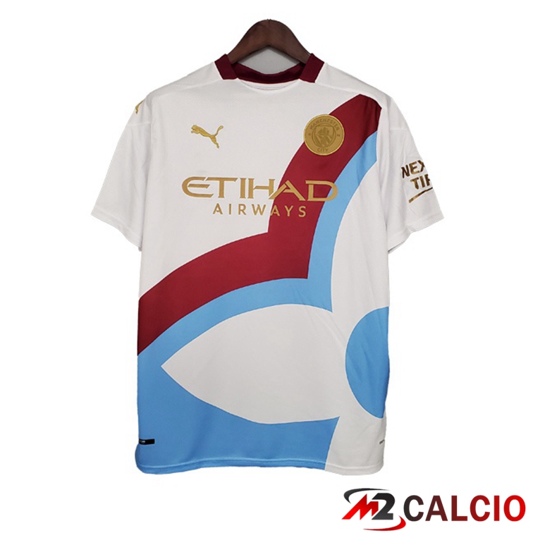 Maglia Allenamento Manchester City Bianco 2021/2022