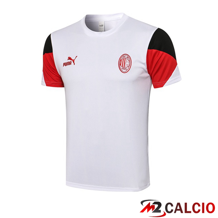 Maglia Allenamento AC Milan Bianco Rosso 2021/2022