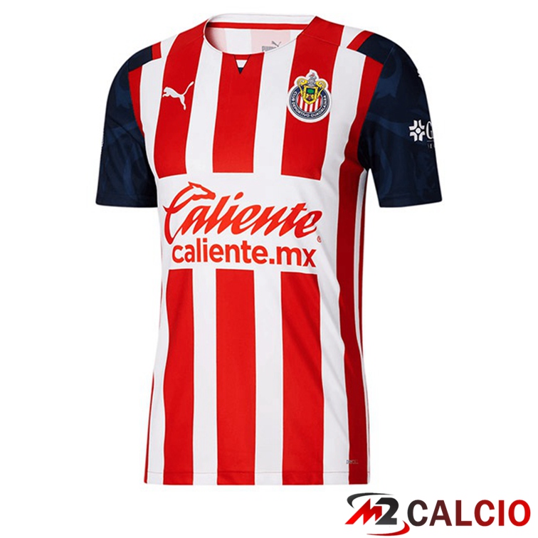 Maglia CD Guadalajara Prima Rosso Bianco 2021/22