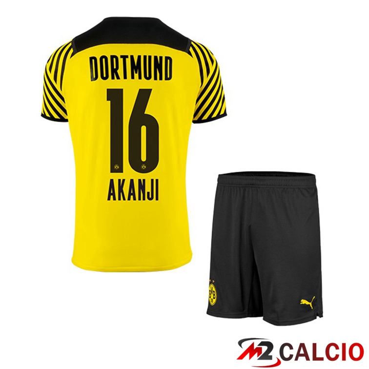 Maglia Dortmund (Akanji 16) Bambino Prima Giallo 2021/22