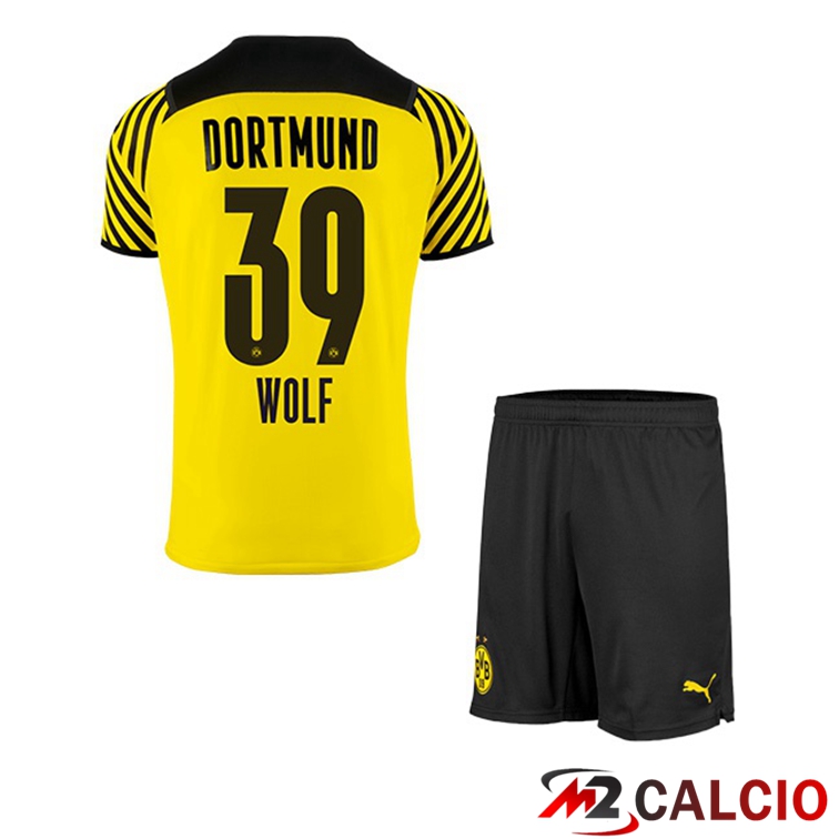 Maglia Dortmund (Wolf 39) Bambino Prima Giallo 2021/22