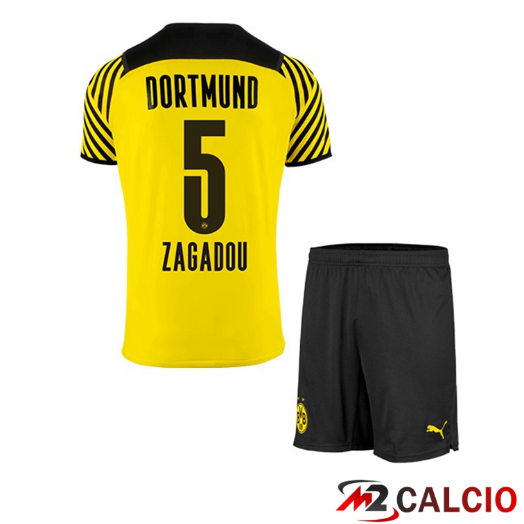 Maglia Dortmund (Zagadou 5) Bambino Prima Giallo 2021/22