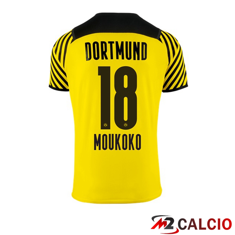 Maglia Dortmund (Moukoko 18) Donna Prima Giallo 2021/22