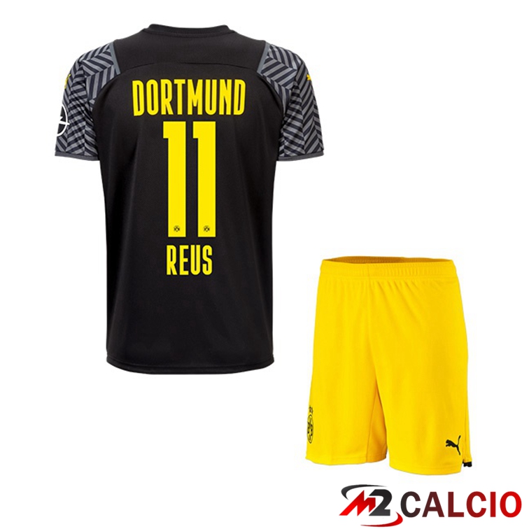 Maglia Dortmund (Reus 11) Bambino Seconda Nero 2021/22