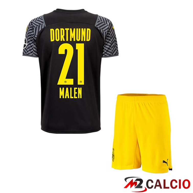 Maglia Dortmund (Malen 21) Bambino Seconda Nero 2021/22