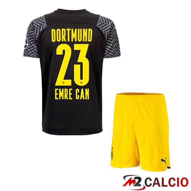 Maglia Dortmund (Emre Can 23) Bambino Seconda Nero 2021/22