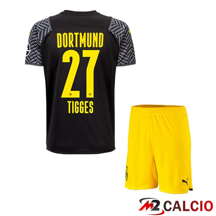 Maglia Dortmund (Tigges 27) Bambino Seconda Nero 2021/22