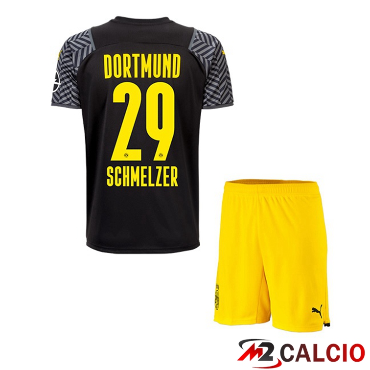 Maglia Dortmund (Schmelzer 29) Bambino Seconda Nero 2021/22