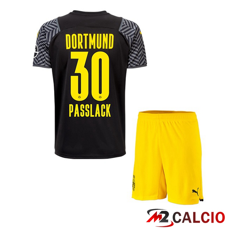 Maglia Dortmund (Passlack 30) Bambino Seconda Nero 2021/22