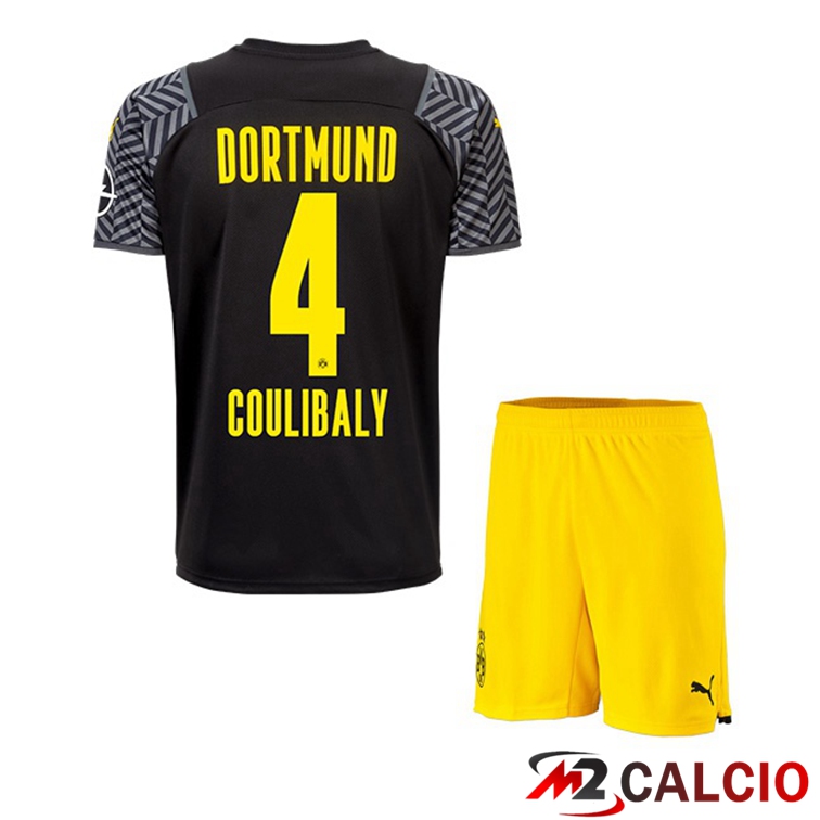 Maglia Dortmund (Coulibaly 4) Bambino Seconda Nero 2021/22