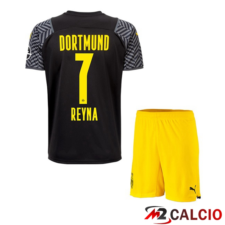 Maglia Dortmund (Reyna 7) Bambino Seconda Nero 2021/22