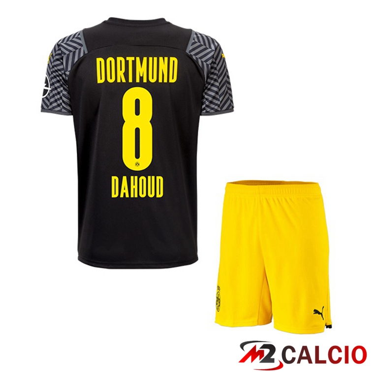 Maglia Dortmund (Dahoud 8) Bambino Seconda Nero 2021/22