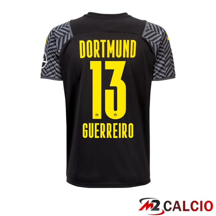 Maglia Dortmund (Guerreiro 13) Donna Seconda Nero 2021/22