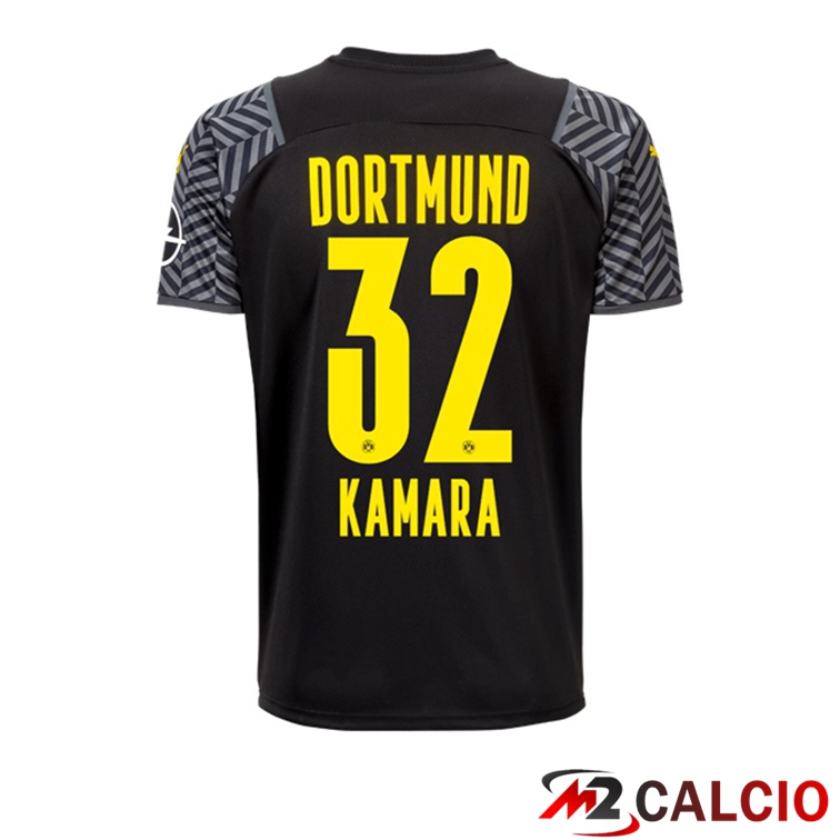Maglia Dortmund (Kamara 32) Donna Seconda Nero 2021/22