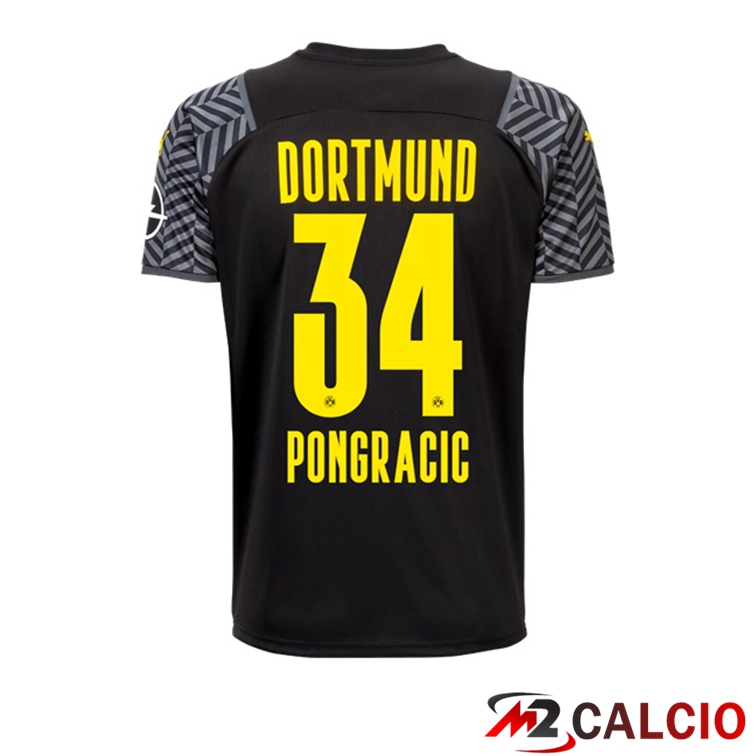 Maglia Dortmund (Pongracic 34) Donna Seconda Nero 2021/22