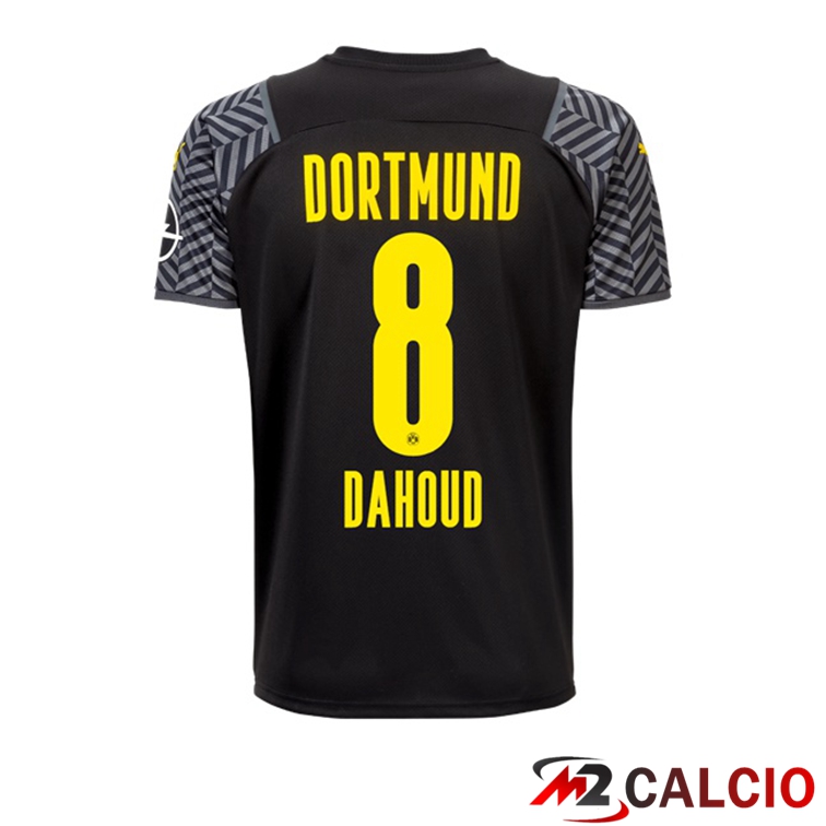 Maglia Dortmund (Dahoud 8) Donna Seconda Nero 2021/22