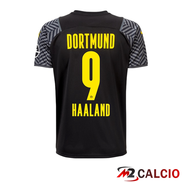 Maglia Dortmund (Haaland 9) Donna Seconda Nero 2021/22