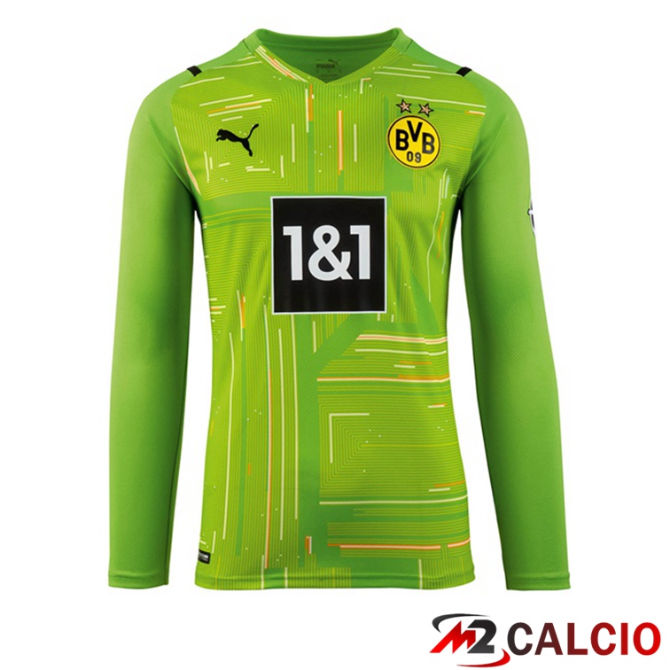 Maglia Dortmund Manica Lunga Portiere Verde 2021/22