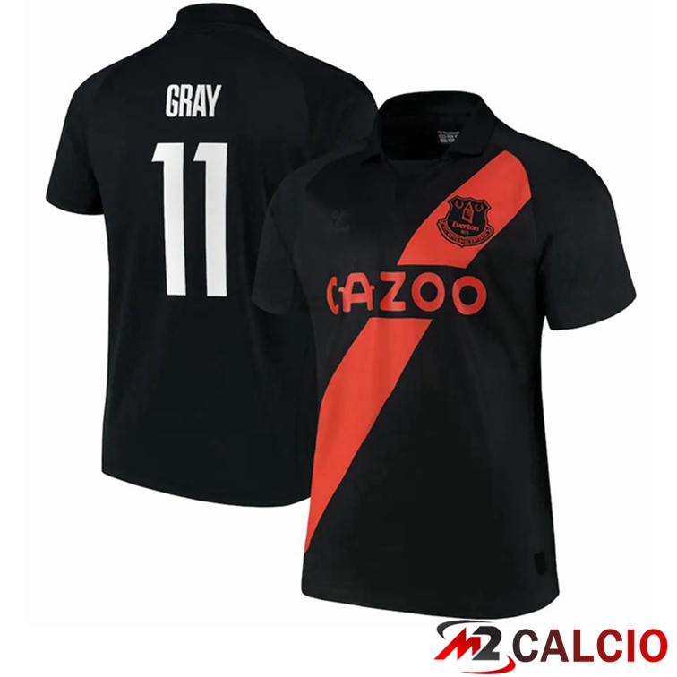 Maglia FC Everton (Gray 11) Seconda Nero 2021/22