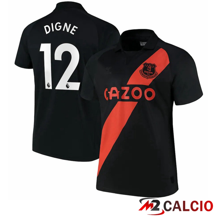 Maglia FC Everton (Digne 12) Seconda Nero 2021/22