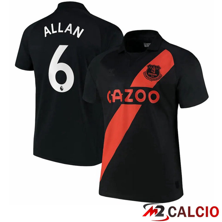Maglia FC Everton (Allan 6) Seconda Nero 2021/22