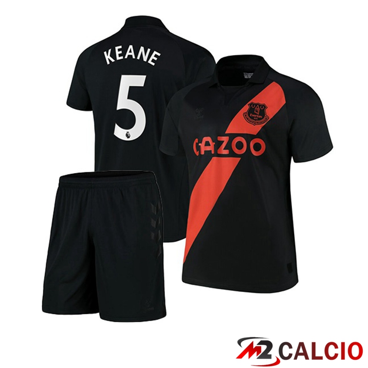 Maglia FC Everton (Keane 5) Bambino Seconda Nero 2021/22
