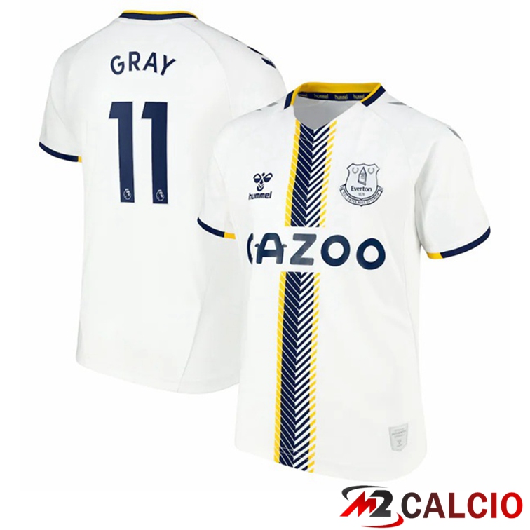 Maglia FC Everton (Gray 11) Terza Bianco 2021/22
