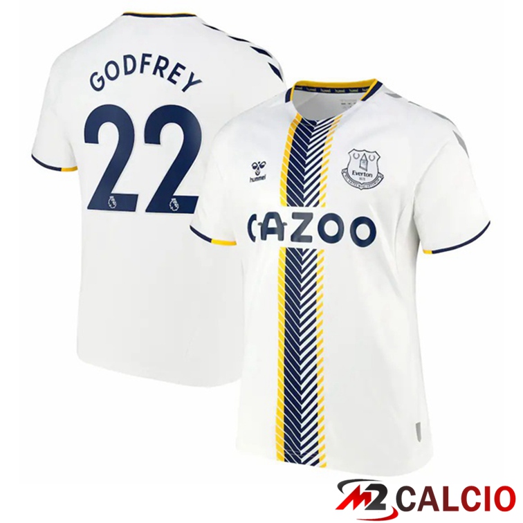 Maglia FC Everton (Godfrey 22) Terza Bianco 2021/22