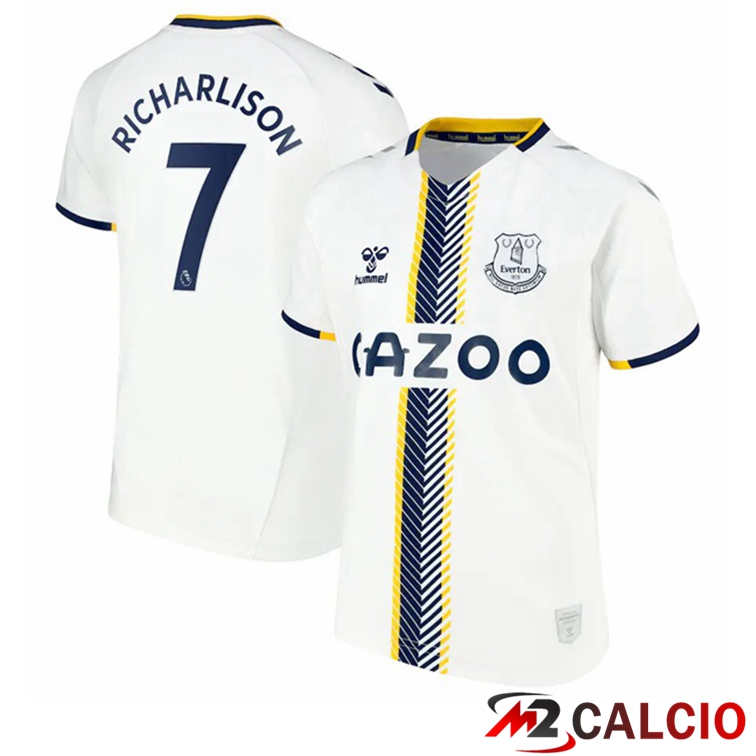 Maglia FC Everton (Richarlison 7) Terza Bianco 2021/22
