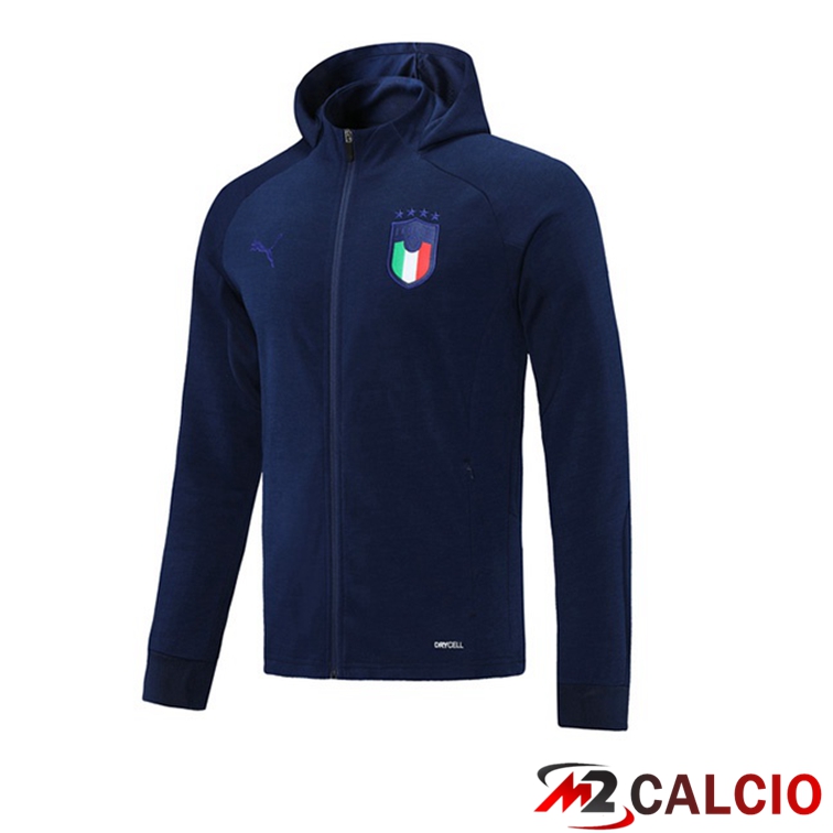Giacca Con Cappuccio Italia Blu 2021/2022