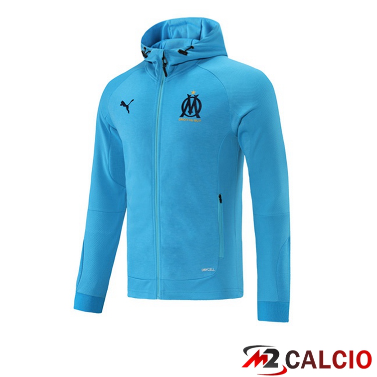 Giacca Con Cappuccio Marsiglia OM Blu 2021/2022