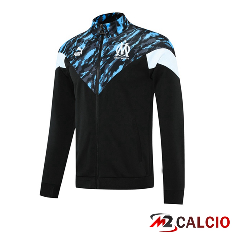 Giacca Calcio Marsiglia OM Nero Blu 2021/2022