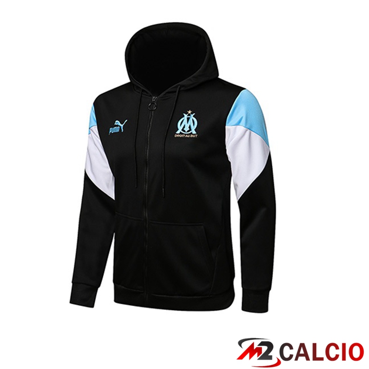 Giacca Con Cappuccio Marsiglia OM Nero 2021/2022