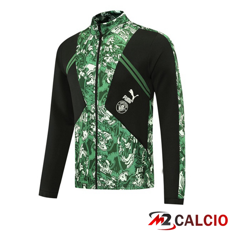 Giacca Calcio Manchester City Verde Nero 2021/2022