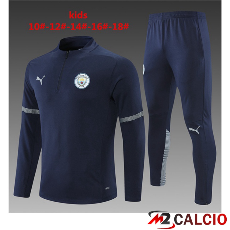 Tuta Calcio Bambino Manchester City Blu 2021/2022