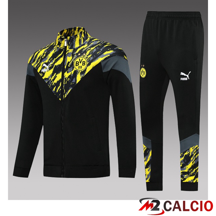 Tuta Calcio Bambino Dortmund Nero Giallo 2021/2022