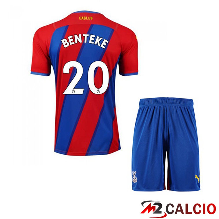 Maglia Crystal Palace (BENTEKE 20) Bambino Prima Rosso/Blu 2021/22