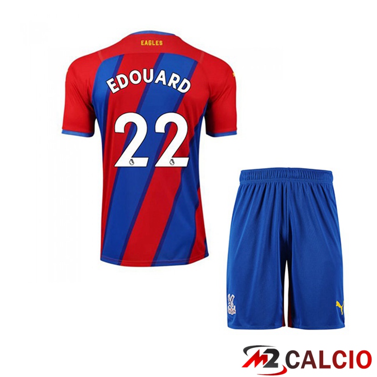 Maglia Crystal Palace (EDOUARD 22) Bambino Prima Rosso/Blu 2021/22