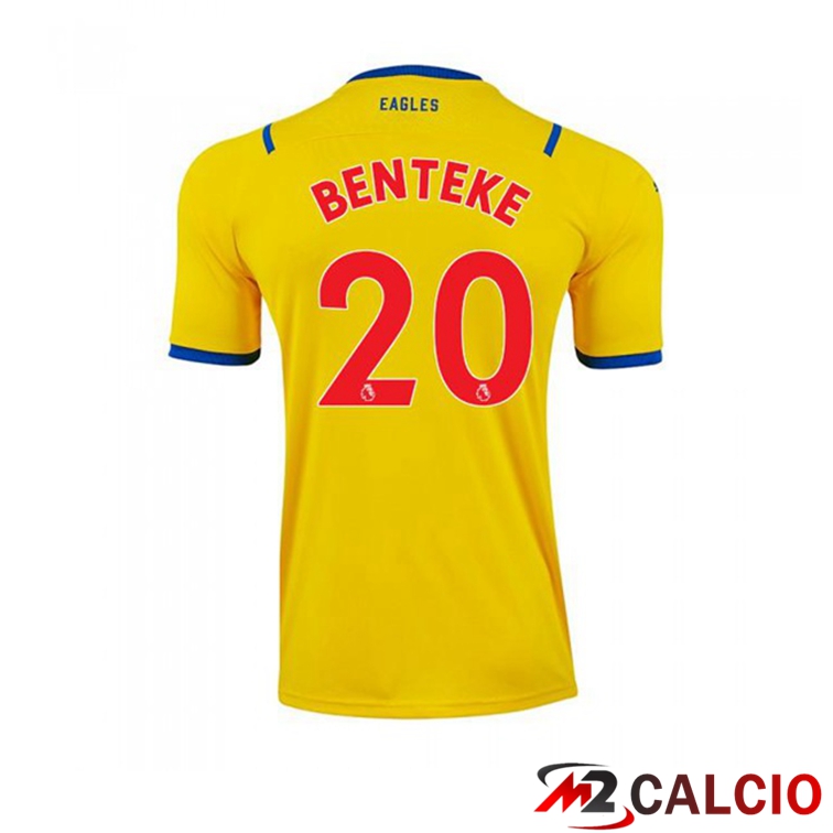 Maglia Crystal Palace (BENTEKE 20) Seconda Giallo 2021/22