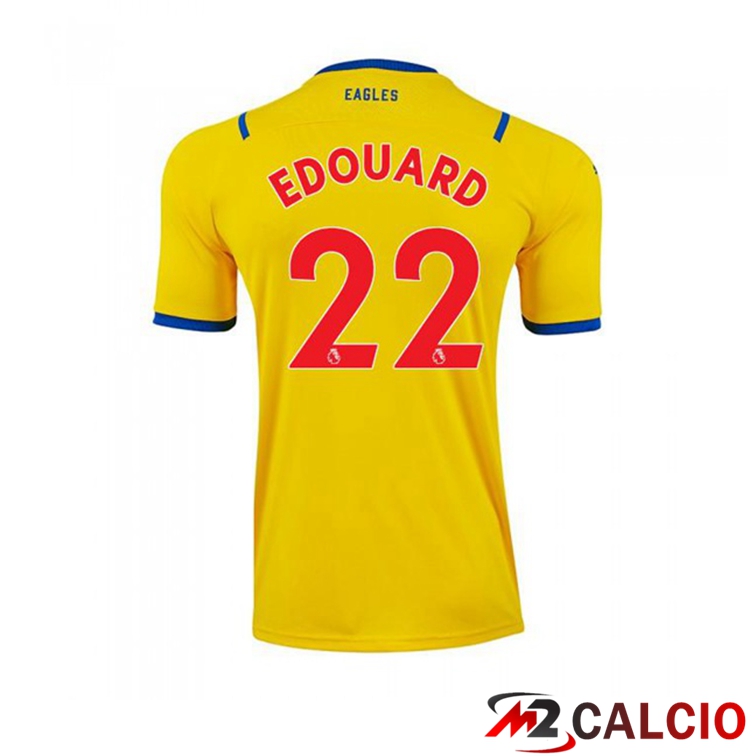 Maglia Crystal Palace (EDOUARD 22) Seconda Giallo 2021/22