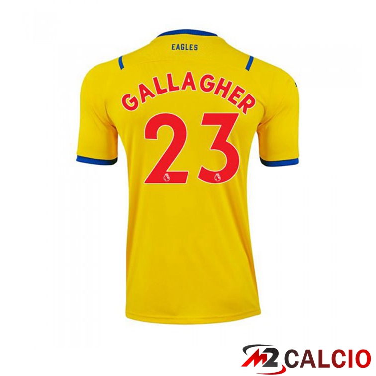 Maglia Crystal Palace (GALLAGHER 23) Seconda Giallo 2021/22