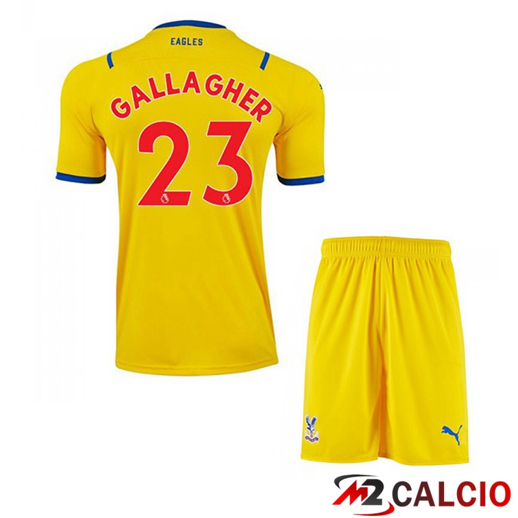Maglia Crystal Palace (GALLAGHER 23) Bambino Seconda Giallo 2021/22