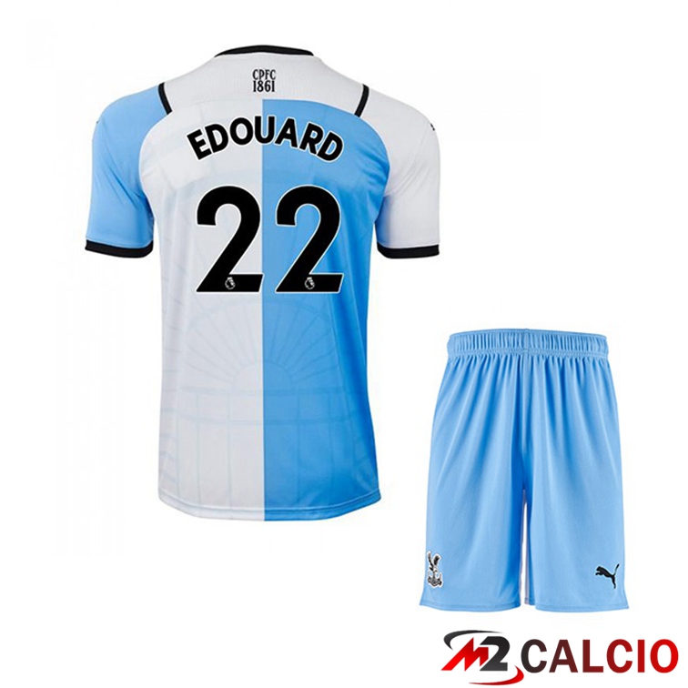 Maglia Crystal Palace (EDOUARD 22) Bambino Terza Bianco/Blu 2021/22