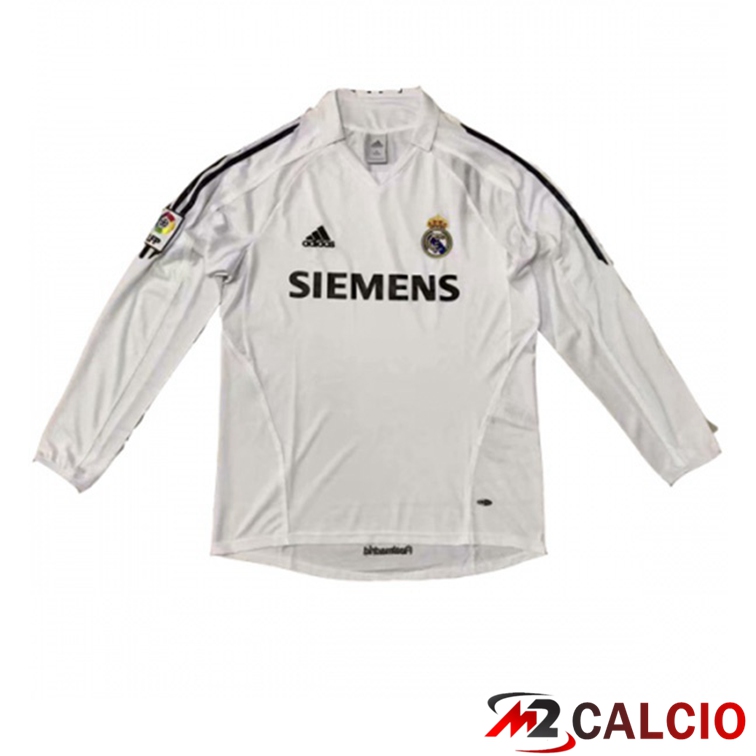 Maglie Calcio Real Madrid Manica Lunga Retro Prima 2005-2006