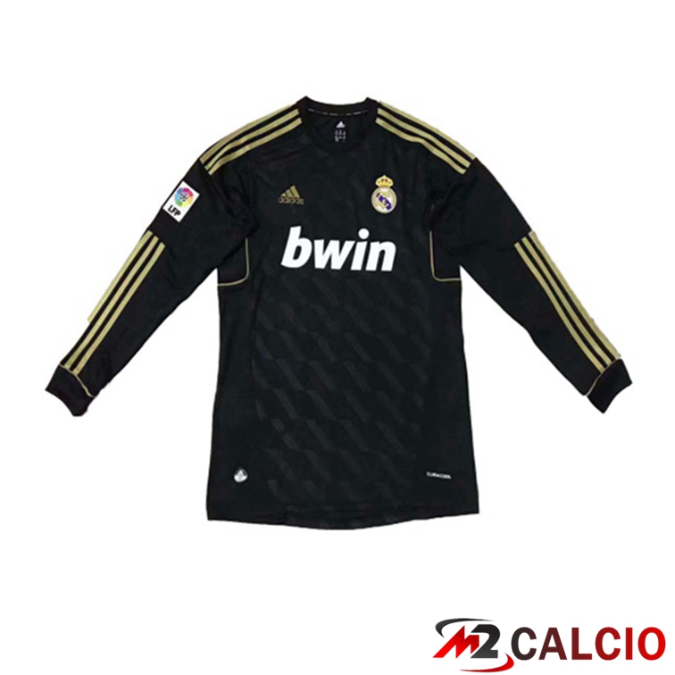 Maglie Calcio Real Madrid Manica Lunga Retro Seconda 2011 2012