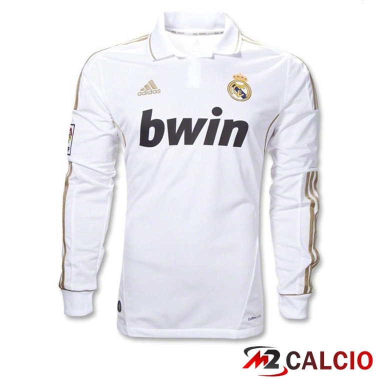 Maglie Calcio Real Madrid Manica Lunga Retro Prima 2011-2012
